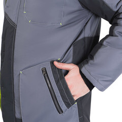 Куртка рабочая утепленная ГК Спецобъединение Iform Эдванс 44-46 рост 158-164 см серая - фото 5