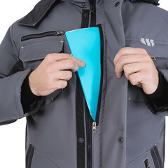 Куртка рабочая утепленная ГК Спецобъединение Iform Эдванс 44-46 рост 158-164 см серая - фото 3