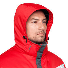 Костюм рабочий мужской утепленный ГК Спецобъединение КМ-10 44-46 рост 170-176 см серо-черный/красный - фото 4