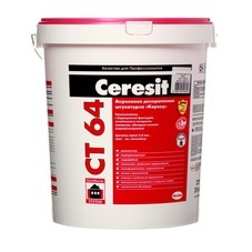 Структурная штукатурка Ceresit СТ 64 короед 2 мм RAL 7043 25 кг