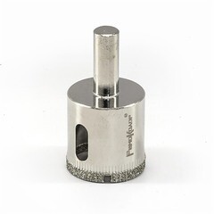 Коронка алмазная по стеклу и керамограниту 16х55 мм цилиндрический хвостовик