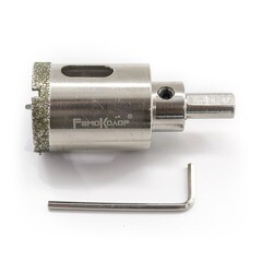 Коронка алмазная по стеклу и керамограниту 120х67 мм с центрирующим сверлом