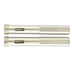 Коронка алмазная по стеклу и керамограниту 10х 67 мм 2 шт