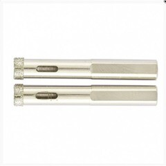 Коронка алмазная по стеклу и керамограниту 12х67 мм 2 шт