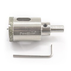 Коронка алмазная по стеклу и керамограниту 28х67 мм с центрирующим сверлом