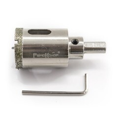 Коронка алмазная по стеклу и керамограниту 40х67 мм с центрирующим сверлом