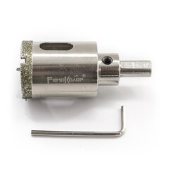 Коронка алмазная по стеклу и керамограниту 55х67 мм с центрирующим сверлом