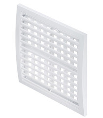 Решетка вентиляционная пластиковая приточно-вытяжная Era РРП 250х250 мм регулируемая белая - фото 2