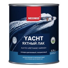 Лак яхтный Neomid алкидно-уретановый полуматовый 0,75 л