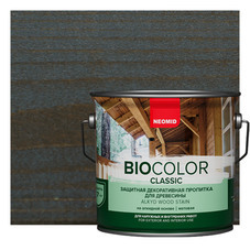 Защитная декоративная пропитка для древесины Neomid BioColor Classic палисандр 9 л