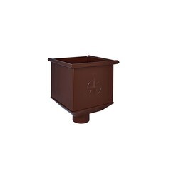 Воронка водосборная Аквасистем d150/100 мм RAL 8017