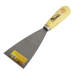 Шпательная лопатка деревянная рукоятка пружинная сталь 60 мм