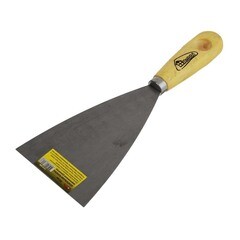 Шпательная лопатка деревянная рукоятка пружинная сталь 80 мм