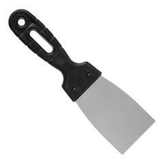 Шпательная лопатка нержавеющая сталь 0,5 мм пластиковая рукоятка 60 мм