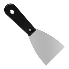 Шпательная лопатка Евро углеродистая сталь пластиковая рукоятка 80 мм