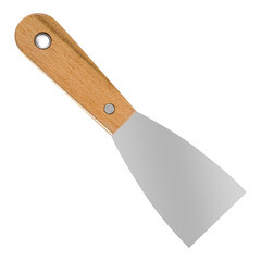 Шпательная лопатка Профи нержавеющая сталь деревянная рукоятка 60 мм