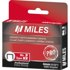 Скобы для степлера тип53 4 мм 1000 шт