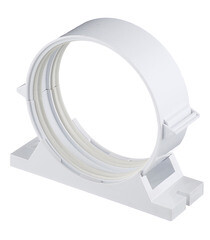 Изображение товара Держатель для круглых воздуховодов ERA с уплотнителем пластиковый d100 мм