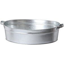 Таз оцинкованный овальный 23л