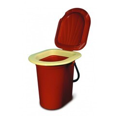 Ведро-туалет с крышкой пластмассовое 18 л