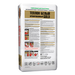Штукатурка гипсовая Unis Теплон Gold белая 25 кг - фото 2