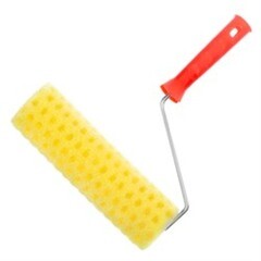 Валик структурный с рукояткой горошек ось 6 мм 240 мм