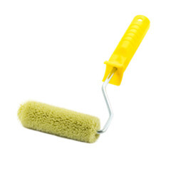 Мини-валик малярный с рукояткой синтэкс фасадный ось 6 мм d15 мм 55 мм