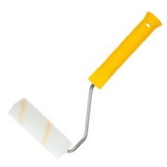 Мини-валик малярный с рукояткой гирпан ось 6 мм d15 мм 55 мм