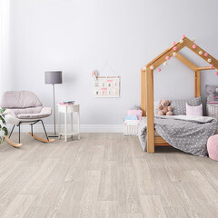 Линолеум бытовой 2 м Juteks Just Grey Oak антистатический - фото 4