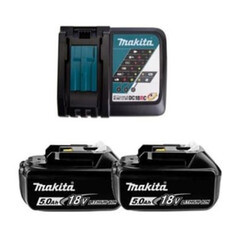 Изображение товара Аккумулятор Makita LXT 191L74-5 18В 5Ач Li-Ion 18В с зарядным устройством в комплекте (2 шт.)