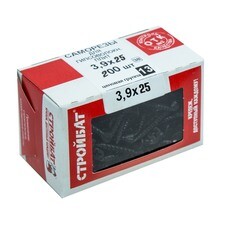 Саморезы для гипсоволокнистых плит 3,9х25 мм 200 шт (137091)