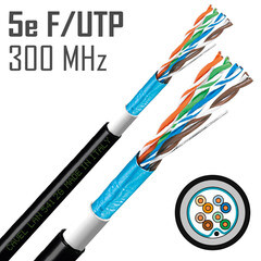 Интернет-кабель уличный (витая пара) FTP CAT5e LAN 541 2G 4х2х0,51 мм экранированный Cavel (200 м) - фото 2