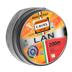 Интернет-кабель уличный (витая пара) FTP CAT5e LAN 541 2G 4х2х0,51 мм экранированный Cavel (200 м) - фото 3