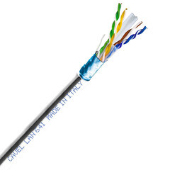 Интернет-кабель (витая пара) FTP CAT6 LAN 641 4х2х0,57 мм экранированный Cavel (200 м)
