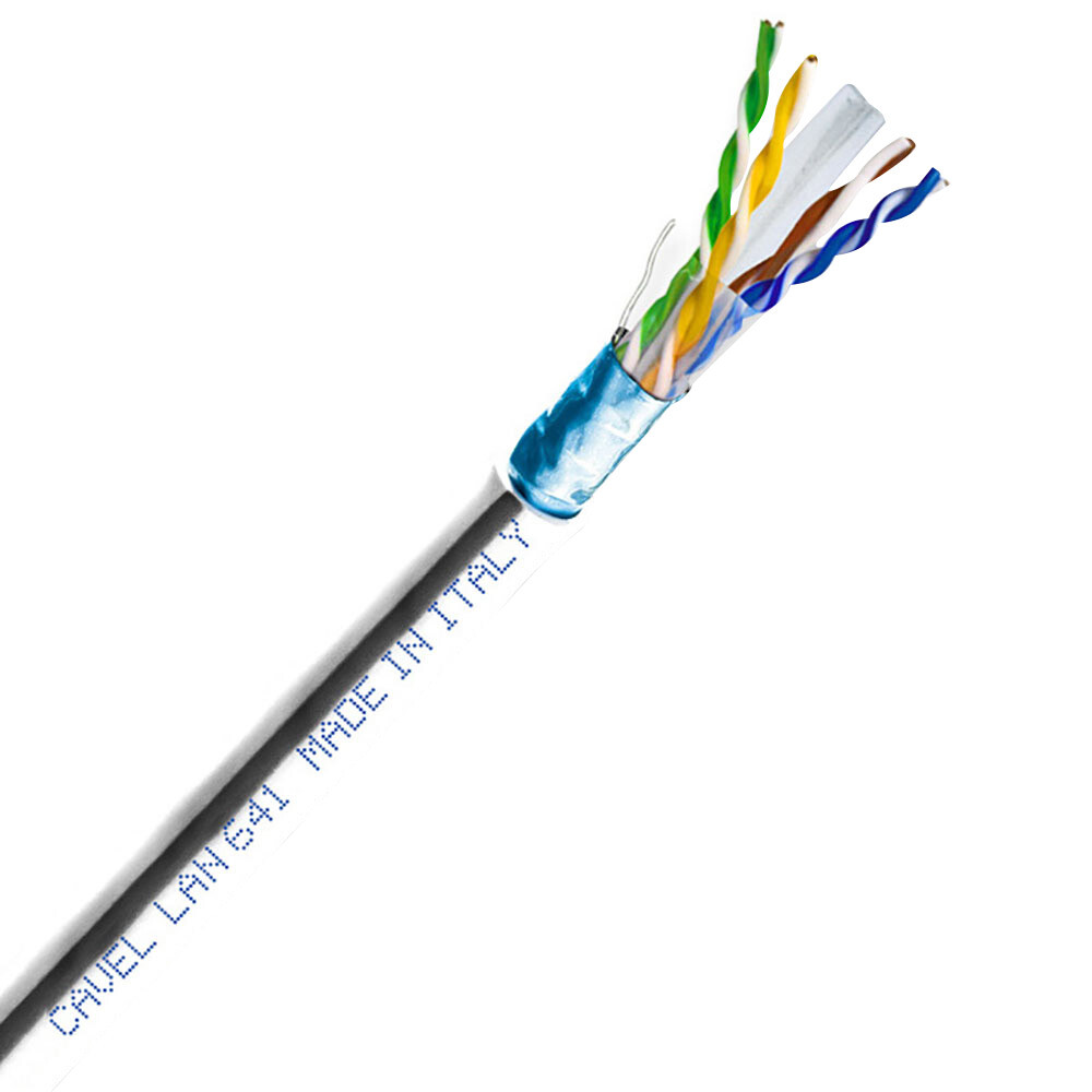 Изображение товара Интернет-кабель (витая пара) FTP CAT6 LAN 641 4х2х0,57 мм экранированный Cavel