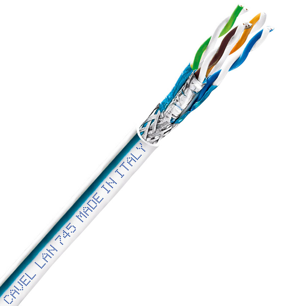 Изображение товара Интернет-кабель (витая пара) S/FTP CAT7а LAN 745 4х2х0,57 мм экранированный Cavel