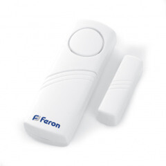 Звонок электрический Feron дверной сигнализация 1 мелодия белый громкоcть 90dB 007-D 23602