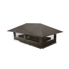 Дымник на трубу с сеткой 1750х475 мм 0,45 Pe с пленкой Ral 8017 шоколад