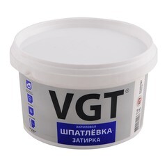 Шпаклевка-затирка ВГТ белая 1 кг