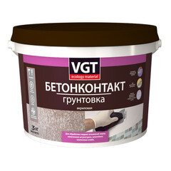 Грунтовка Бетонконтакт ВГТ ВД-АК-0301 белая 3 кг