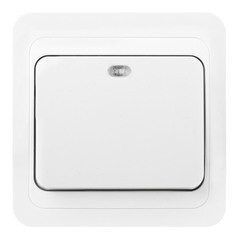 Выключатель встраиваемый Smartbuy Марс одноклавишный с подсветкой белый SBE-02w-10-SW1-1-c