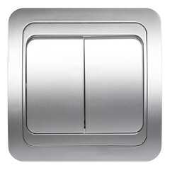 Выключатель встраиваемый Smartbuy двухклавишный 10А серебро Марс SBE-02s-10-SW2-0-c