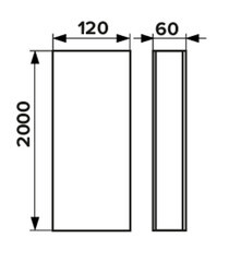 Воздуховод плоский пластиковый 60х120 мм 2 м - фото 2