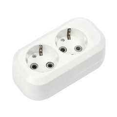 Колодка Smartbuy 2 гнезда 16А 3,5кВт с заземлением SBE-16-2-00-Z