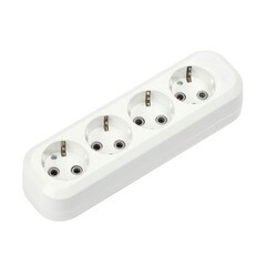 Колодка Smartbuy 4 гнезда 16А 3,5кВт с заземлением SBE-16-4-00-Z