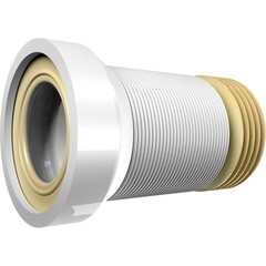 Слив для унитаза d110 мм пластиковый гофрированный для внутренней канализации