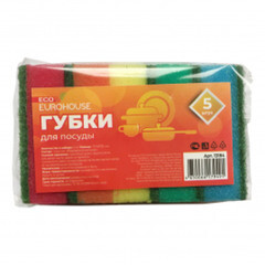 Губки для посуды 75x45x25 мм (5 шт.) (13184)