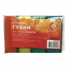 Губки для посуды Макси 90x60x35 мм (4 шт.) (13187)