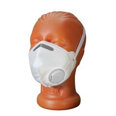 Полумаска фильтрующая складная с клапаном класс защиты FFP1 20 шт.