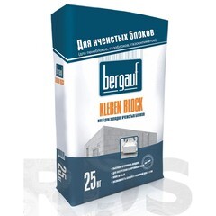 Клей для ячеистых блоков Бергауф Kleben Blosk зимний 25 кг